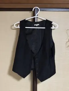 COLZA レディース ベスト ジレ ブラック