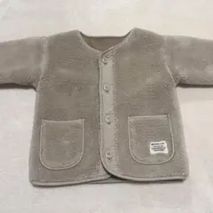 BEAMS mini フリースアウター ベージュ リバーシブル