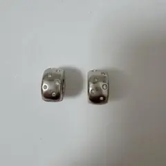 スワロフスキー　イヤリング　シルバー