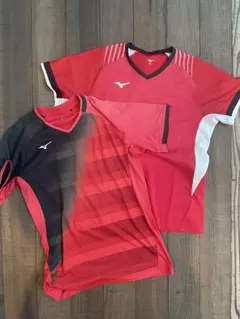 Mizuno バドミントン シャツ レッド2枚セットのサムネイル