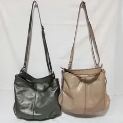 2点セット プリニオヴィソナ ショルダーバッグ イタリア製 本革 2way