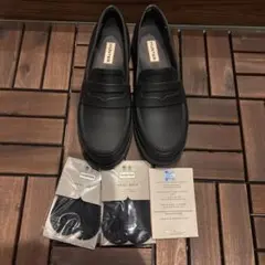 ハンター　レインシューズ　ローファー　BLK UK6