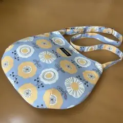 丸いショルダーバッグ、斜め掛けバッグ、20cmファスナーポケット、ハンドメイド