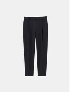 PLST トリアセブレンドテーパードパンツ　ブラック　XS