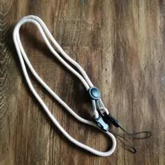 ショルダー ネック ストラップ ロープタイプ ベージュ