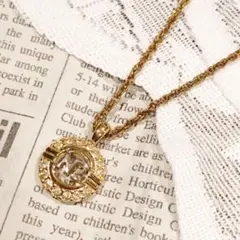 ニナリッチ ネックレス ロゴ ストーン サークル ヴィンテージ アンティーク