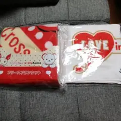 けんけつちゃん CroKuma フリースブランケット＆マフラータオル