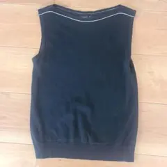 agnès b. 黒 ノースリーブニット サイズ1