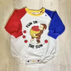 おさるのジョージ ロンパース 男の子 女の子 80センチ スウェット