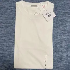 ユニクロ ロンハーマン エアリズムコットンクルーネック Tシャツ ホワイト Ｌ