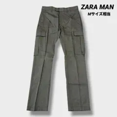 ZARA MAN ザラマン カーゴパンツ eur38 グレー スリム 細身
