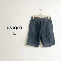 子ども服 UNIQLO ユニクロ デニムハーフパンツ L