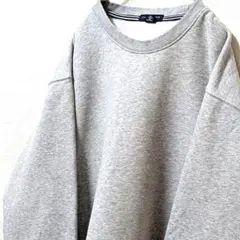 ランズエンド 無地 スウェットトレーナー グレー 灰色 XL 古着