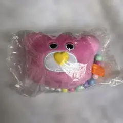 mojojojoビーズチェーン付きフェイスマスコット3 ピンクくま