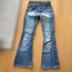★サムシング★something★ストレッチデニムフレアパンツ★140のサムネイル