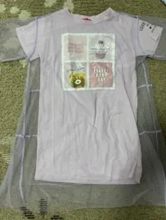 LOVE RABBY 半袖Tシャツ 130cm パープルのサムネイル