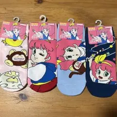 ミンキーモモ 23-25cm 靴下 ソックス くるぶし 4足セット 新品
