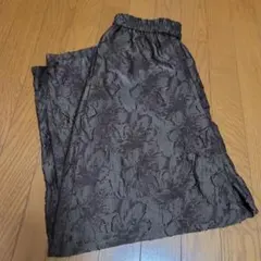 ソーレ様専用 CLOCHE シアーカットジャガードコクーンパンツ ブラウン