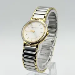 ✨美品・新品電池✨サンローラン 腕時計 クォーツ ラウンド コンビ 白文字盤のサムネイル