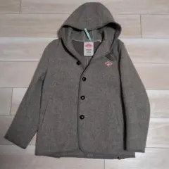 【ダントン】DANTON　ウールコート　フード付き　サイズ36　グレー