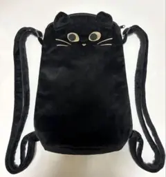 カルディ　KALDI 黒猫　ナップザック　ハロウィン　ポーチ　リュックのサムネイル