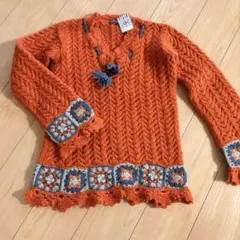 グラニースクエア セーター ウール100%