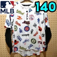 【新品】MLB　ロゴ　ロンT　140　ドジャース　ヤンキース　LA　長袖