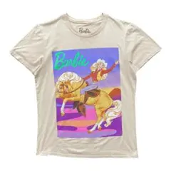 USA 古着 Barbie バービー人形 Tシャツ プリント レディースM