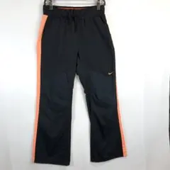 ナイキ ナイロンパンツ ブーツカット ブラック オレンジ レディースMサイズ