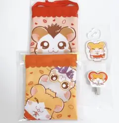 とっとこハム太郎 アクスタ プチ巾着 ヘアクリップ めがねくん まいどくん