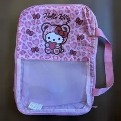 豹柄キティ ハローキティ 収納ポーチ トラベル収納ケース しまむら アベイル