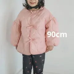 softcheese micorrid キルトジャケット ピンク