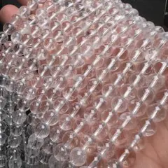 マニカラン産 天然結晶入りヒマラヤ水晶 6mm 連売り ブレスレット2本分