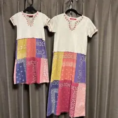 親子ペアルックワンピース denim &dungaree