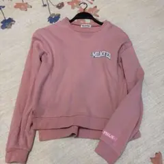 MILKFED. スウェット ピンク ロンT ミルクフェド