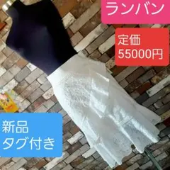 新品 ホワイト フレアスカート レースのサムネイル