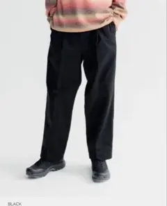 BEAMS ブラック ワイドパンツ　11-23-0352-803-19-18