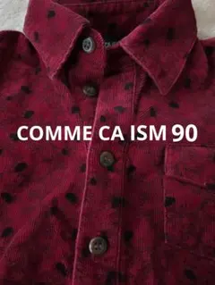 花柄 コーデュロイ 長袖シャツ