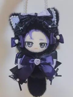 ぬい服 ちびぐるみ10cm 可愛いレースリボンお姫様猫 キャンディ猫着せ替え服