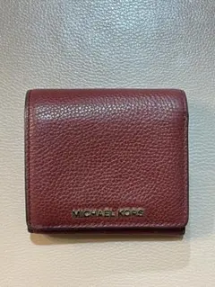MICHAEL KORS バーガンディ 三つ折り財布