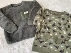 長袖　トレーナー　トップス　ボア　フリース　110