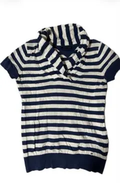 Tommy Hilfiger ネイビー/ホワイト ストライプ Tシャツ