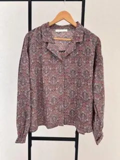 SHIENA DEL RAY 花柄長袖シャツ