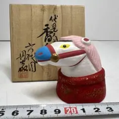 六代目　丹嘉　伏見人形　馬　香合　高さ6㎝　東S8-0318①