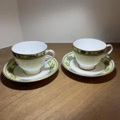 MINTON 花柄のコーヒーカップ・ソーサー 2個セット