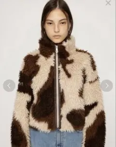 SLY/OUTER ボアファー生地迷彩柄