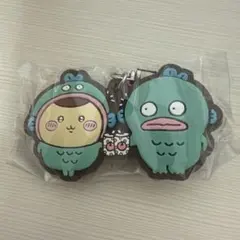 ちいかわ　サンリオ　なかよしラバーマスコット　くりまんじゅう　ハンギョドン