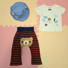ピッコロ 半袖 パンツ 帽子 3点セット90のサムネイル