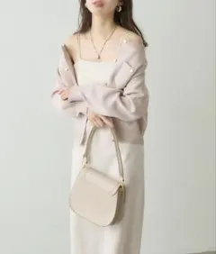 未使用 natural coutureオフホワイトキャミワンピース