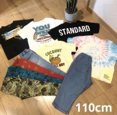 110cm 子供服 Tシャツ&ボトムスセット　10点